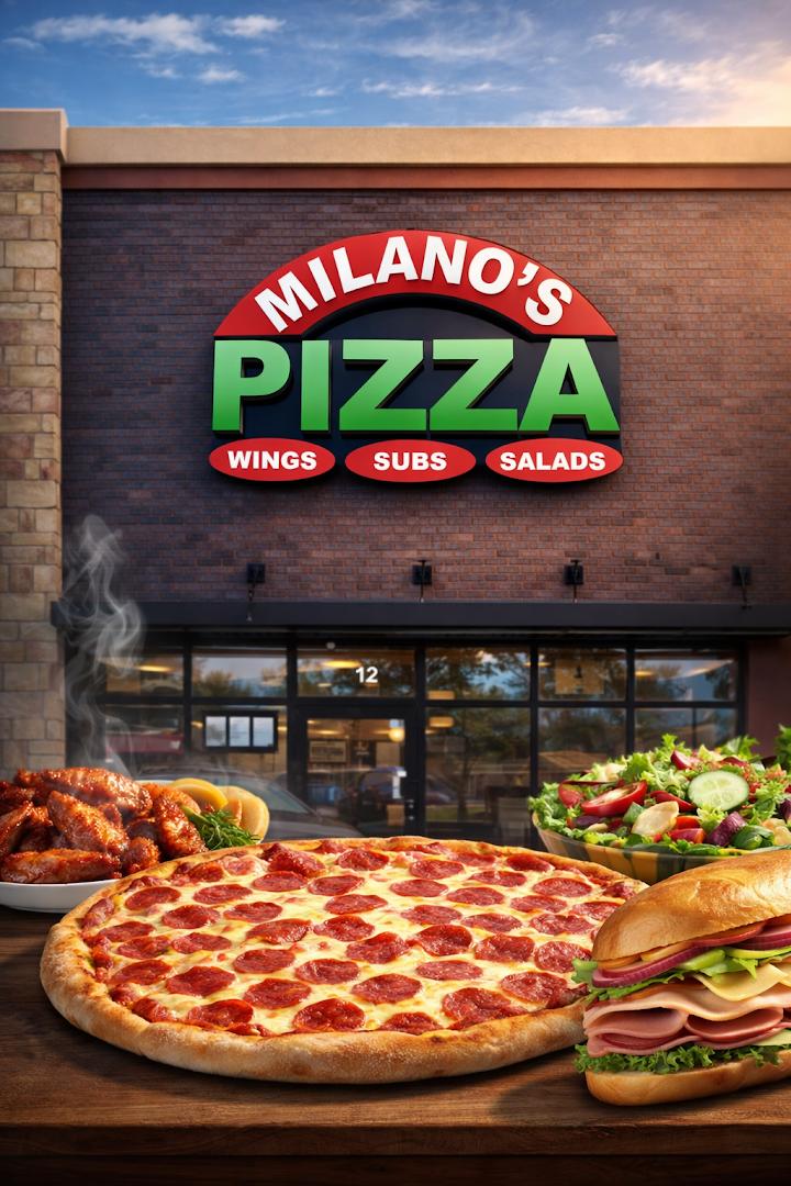 Milano's pizza Hutchins tx Menu