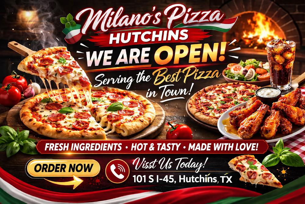 Milano's pizza Hutchins tx Menu image 4